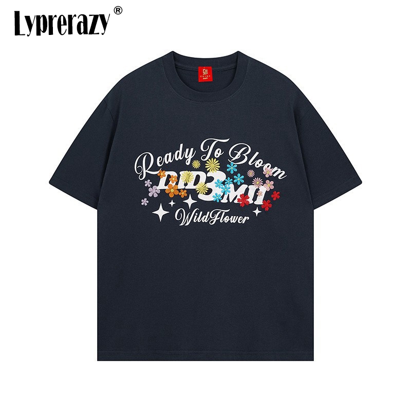 Streetwear Brand Flower - Lyprerazy streetwear 브랜드 꽃이 피어나는 자수