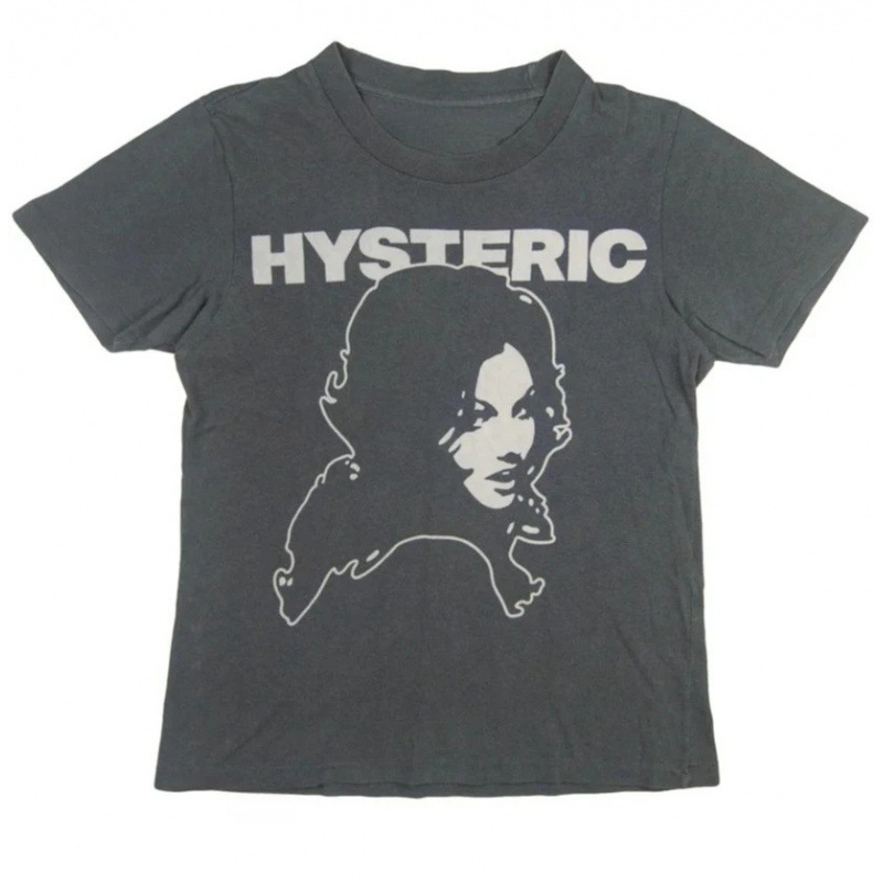 Streetwear Brand Shirts - 빈티지 소녀 초상화 스트리트 트렌디 브랜드