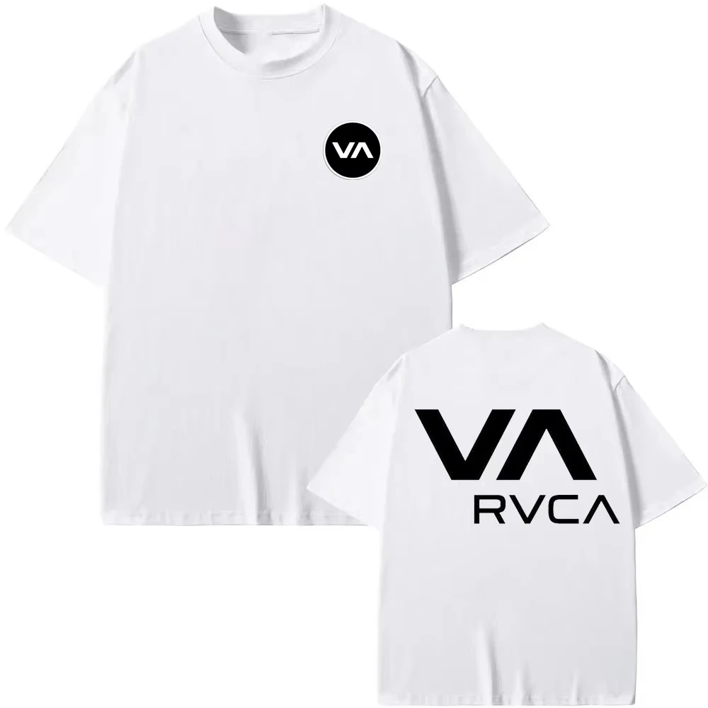 Streetwear Brand Shirts - RVCA T 셔츠 블랙 티 여름