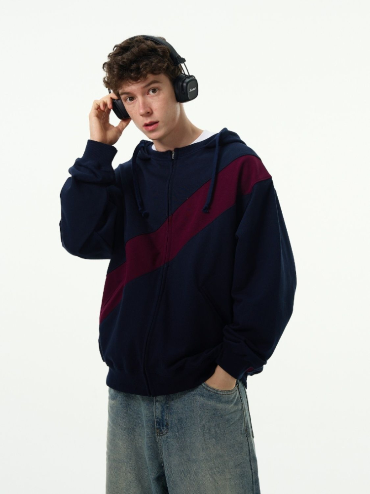 컬러 스플라이싱 오피스룩 남성 후드티 플러스 사이즈 오 - Streetwear Brand Cheap 리뷰 및 가격