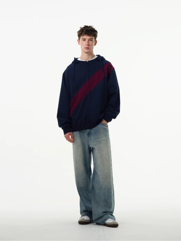 컬러 스플라이싱 오피스룩 남성 후드티 플러스 사이즈 오 - Streetwear Brand Cheap 리뷰 및 가격