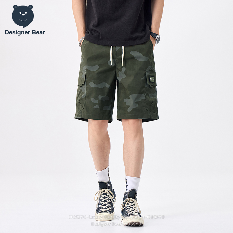 브랜드 의류 여름 카고 카모 반바지 남성 멀티 포켓 배 - Streetwear Brand China 리뷰 및 가격