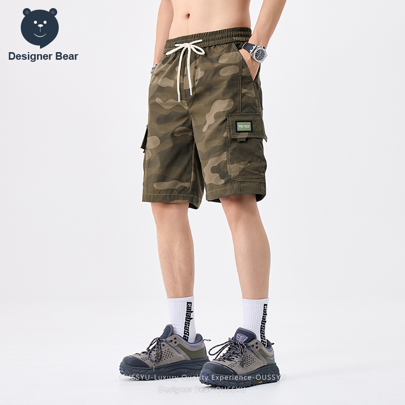 브랜드 의류 여름 카고 카모 반바지 남성 멀티 포켓 배 - Streetwear Brand China 리뷰 및 가격