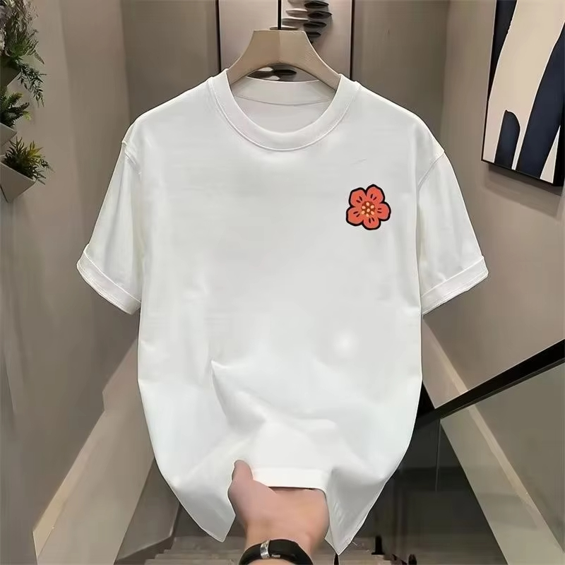 2026 만화 꽃 티셔츠 남성용 코튼 티셔츠 반팔 럭셔 - Streetwear Brand Flower 리뷰 및 가격