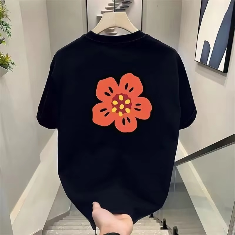 2026 만화 꽃 티셔츠 남성용 코튼 티셔츠 반팔 럭셔 - Streetwear Brand Flower 리뷰 및 가격
