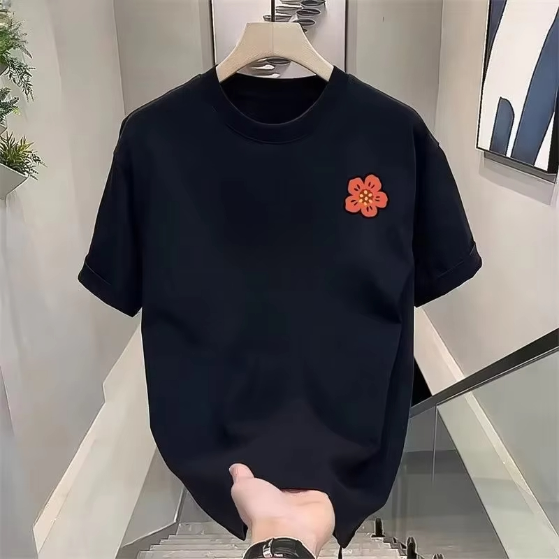 2026 만화 꽃 티셔츠 남성용 코튼 티셔츠 반팔 럭셔 - Streetwear Brand Flower 리뷰 및 가격