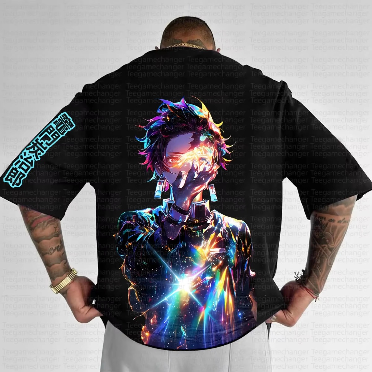 귀멸의 칼날 애니메이션 2025 신상 블랙 화이트 티셔 - Streetwear Brand In Japan 리뷰 및 가격