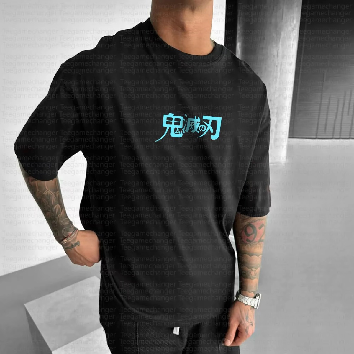 귀멸의 칼날 애니메이션 2025 신상 블랙 화이트 티셔 - Streetwear Brand In Japan 리뷰 및 가격