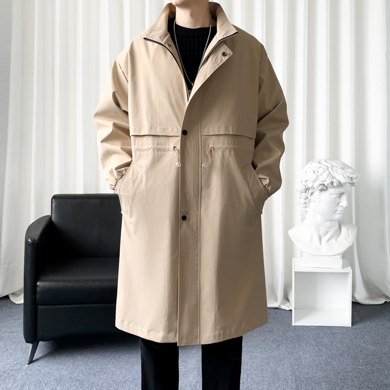 트렌치코트 한국 남성 패션 오버코트, 긴 바람막이 스트 - Streetwear Brand China 리뷰 및 가격