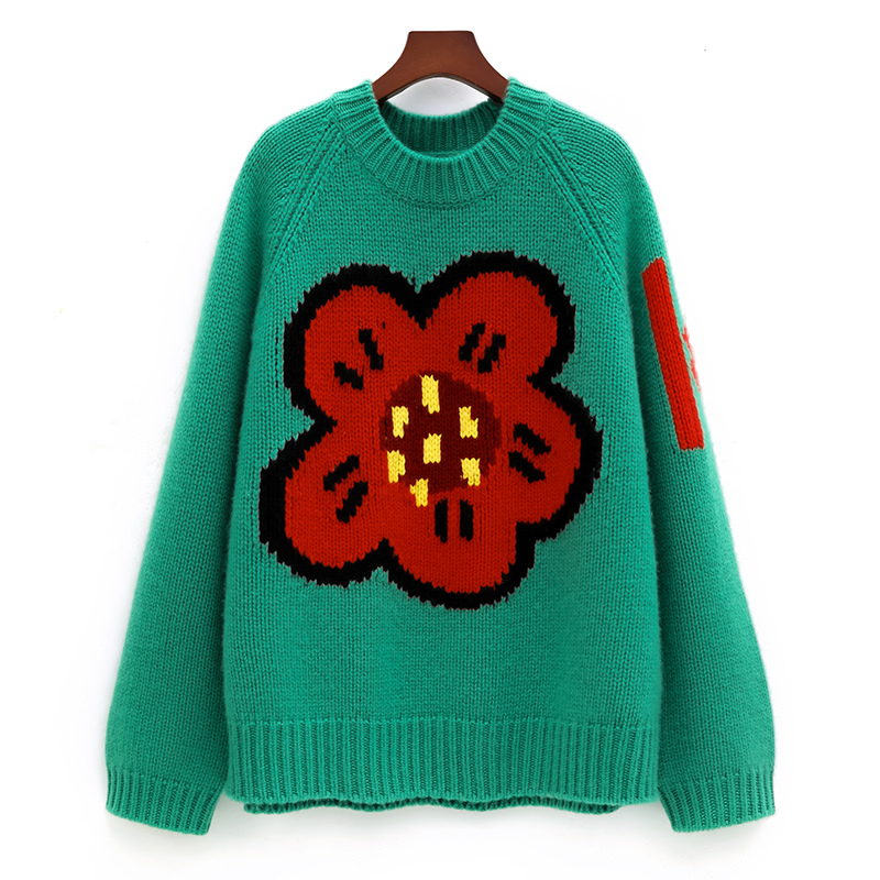 여성용 100% 퓨어 캐시미어 스웨터, 꽃 루즈, 새로 - Streetwear Brand Flower 리뷰 및 가격