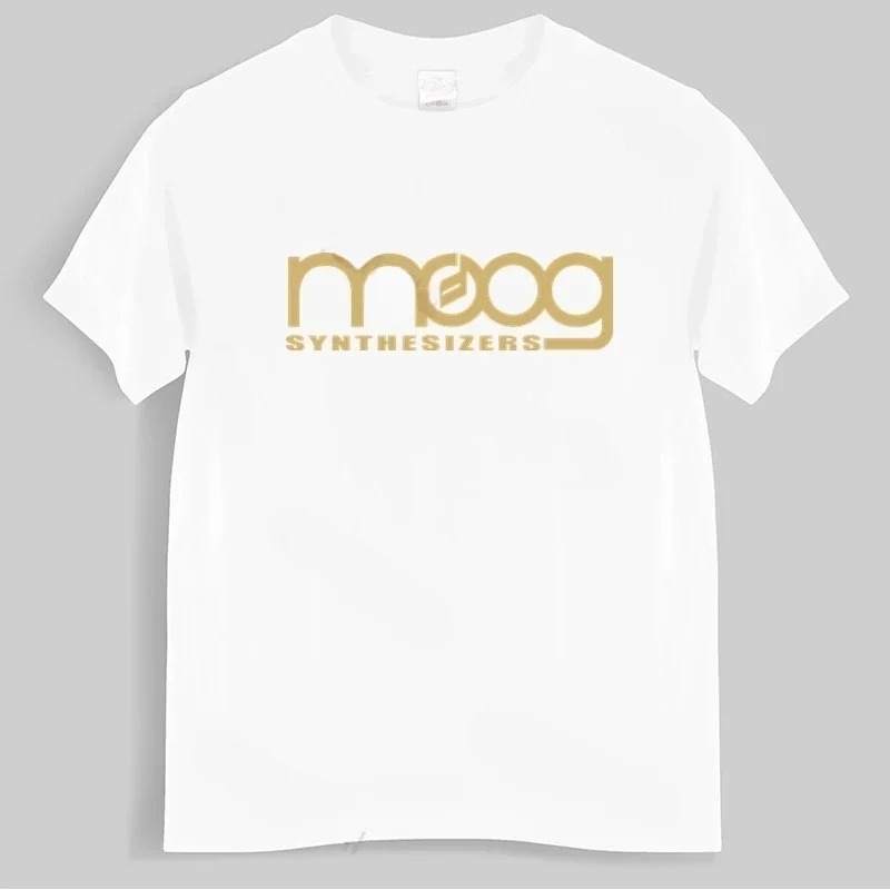 Moog 신시사이저 블랙 프린트 티셔츠 남녀공용, 코튼 - Streetwear Brand Top 리뷰 및 가격