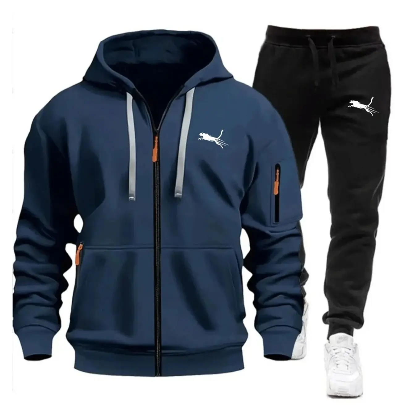 남성 캐주얼 스웨트셔츠 슈트 데일리 지퍼 후드티 고품질 - Streetwear Zipper 리뷰 및 가격