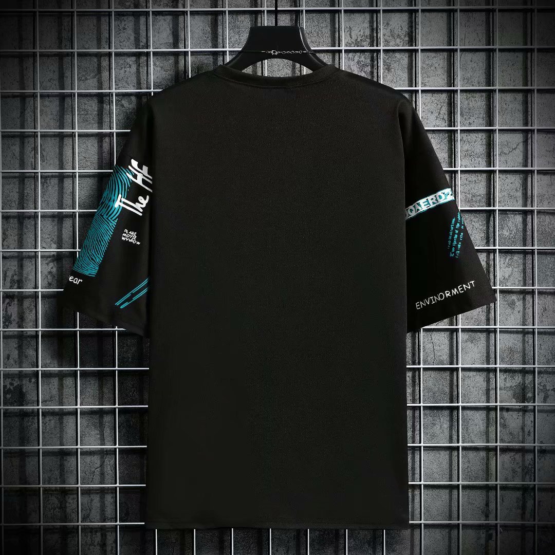 남성 하라주쿠 그래픽 블랙 여름 반팔 티셔츠 탑 빈티지 - Streetwear Brand In Japan 리뷰 및 가격