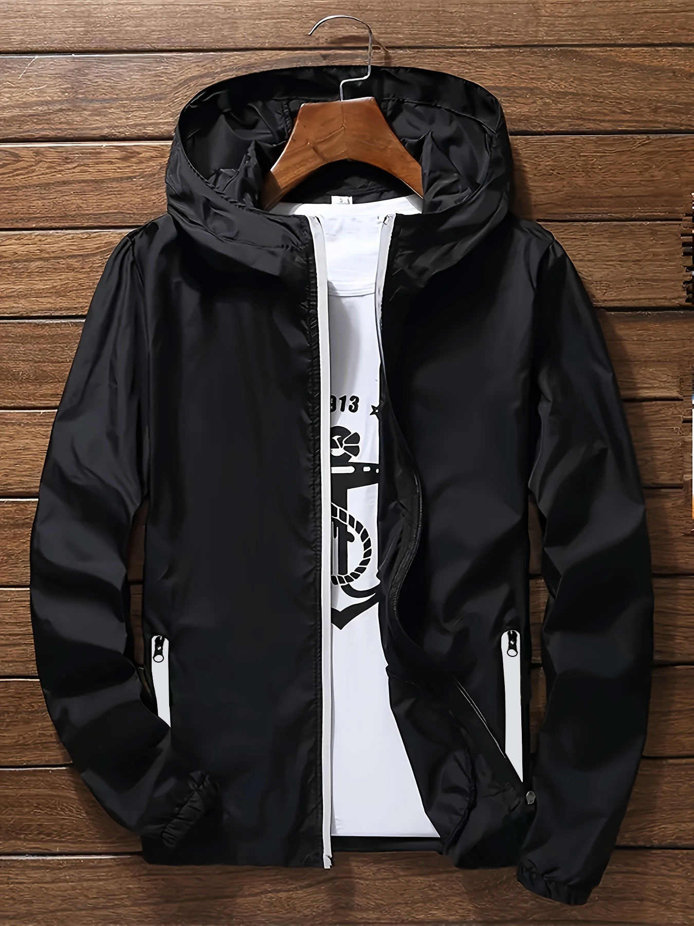 남성용 프리미엄 경량 후드 윈드브레이커, 속건성 풀집  - Streetwear Zipper 리뷰 및 가격