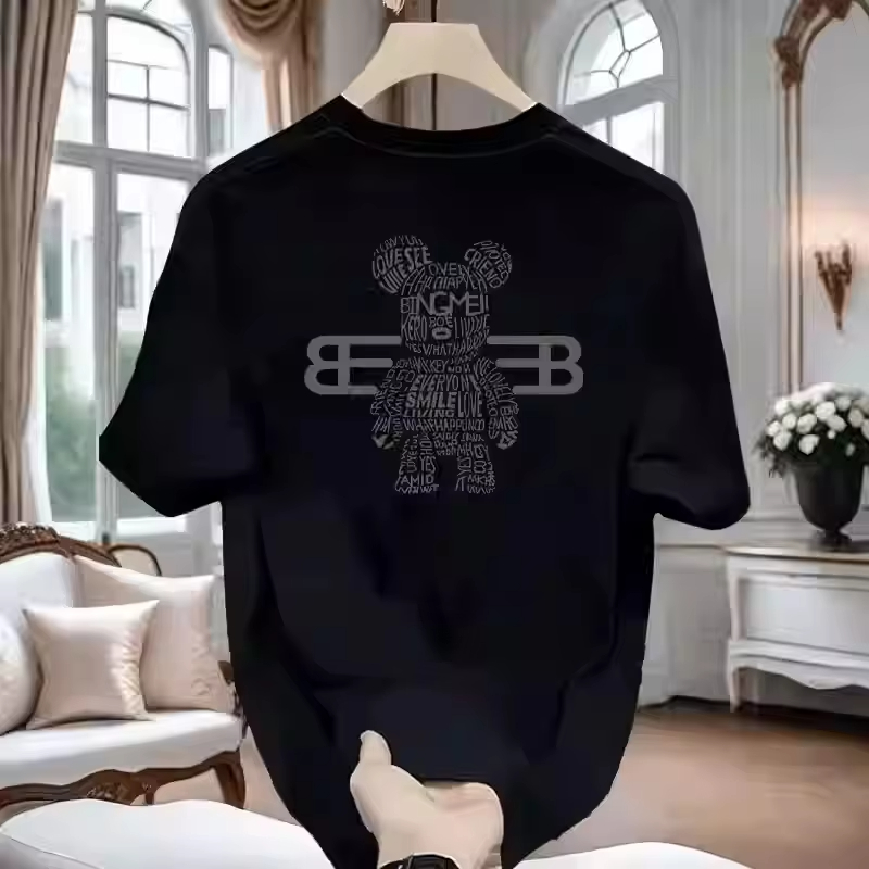 100% 순면 남성용 명품 브랜드 레터 프린트 티셔츠, - Streetwear Clothing Brands 리뷰 및 가격