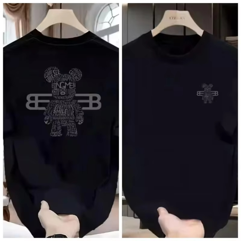 100% 순면 남성용 명품 브랜드 레터 프린트 티셔츠, - Streetwear Clothing Brands 리뷰 및 가격